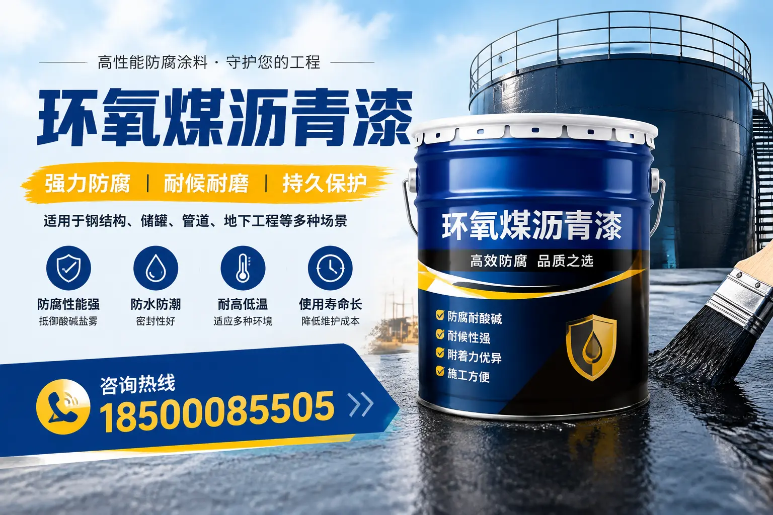环氧煤沥青漆在工业中的应用，阿坝企业的选择